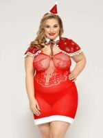 Plus Size Christmas Red Lingerie